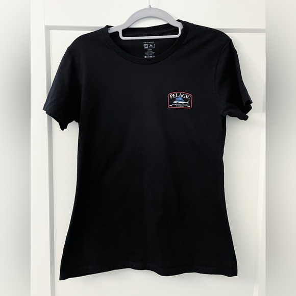 Pelagic T-Shirt Women’s S Game Fish Premium Tee Sailfish Black Top 100% Cotton - Picture 3 of 8